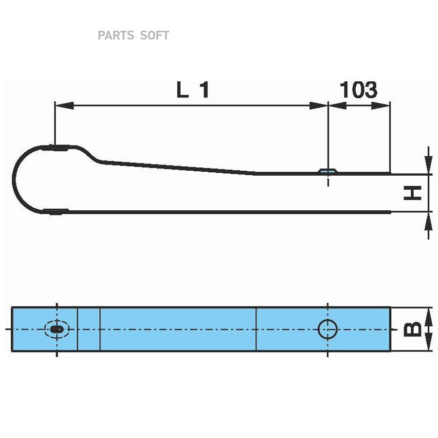 Скоба страховочная BPW 500/_70mm__-58   =0334830690