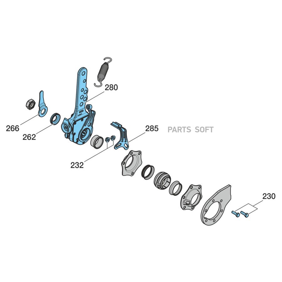 Трещетка авт 5027 Bpw  / комплект = 2шт х 0517482633  угол 24
