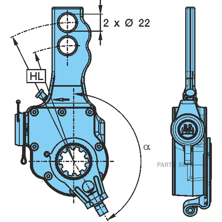 $ Трещетка BPW ( ECO-Master ) AGS-0  (HL) 150 / 180 = ? 22
