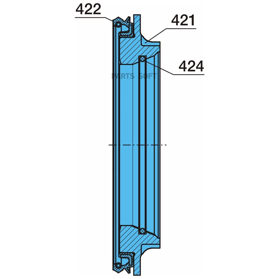 Кольцо BPW / упорное подш -33116 . Eco- 8т . к-т с сальниками / Oe