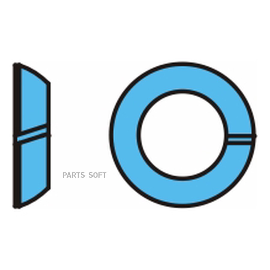 Кольцо BPW / гровер шпильки - пружинный _ ?22.5 _ DIN74361 / Oe 0256152290