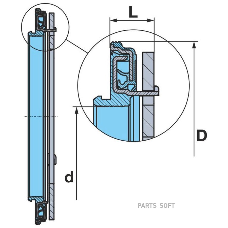 Сальник BPW / EcoPlus1 - EcoPlus2 _ 117.5*158*17.5  ECO Seal
