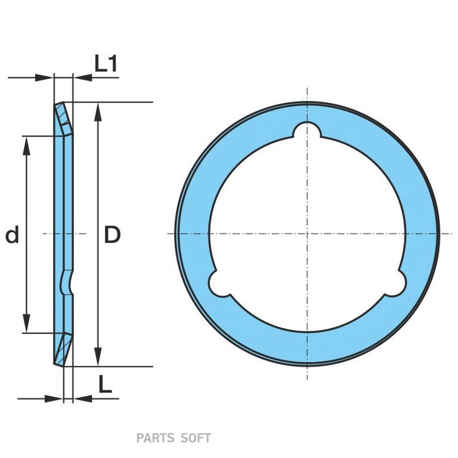 $ Уплотнительное кольцо ? 42 / 56 x 2/4 на торм.вал