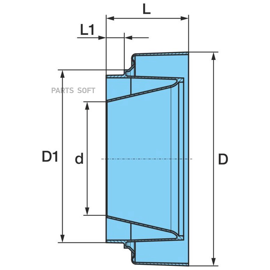 Пыльник-картридж между подш. ECO P2+3 / d101/130х50 = 03.120.47.08.0S