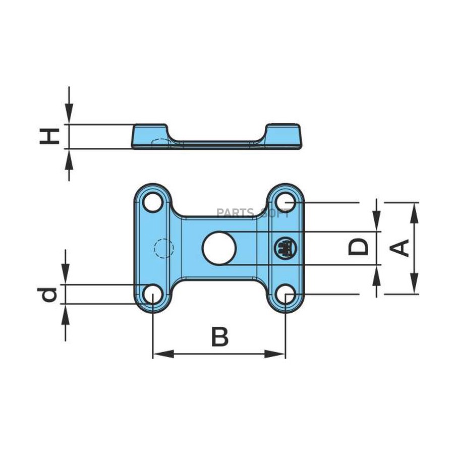 Опорная площадка рессоры 125х180