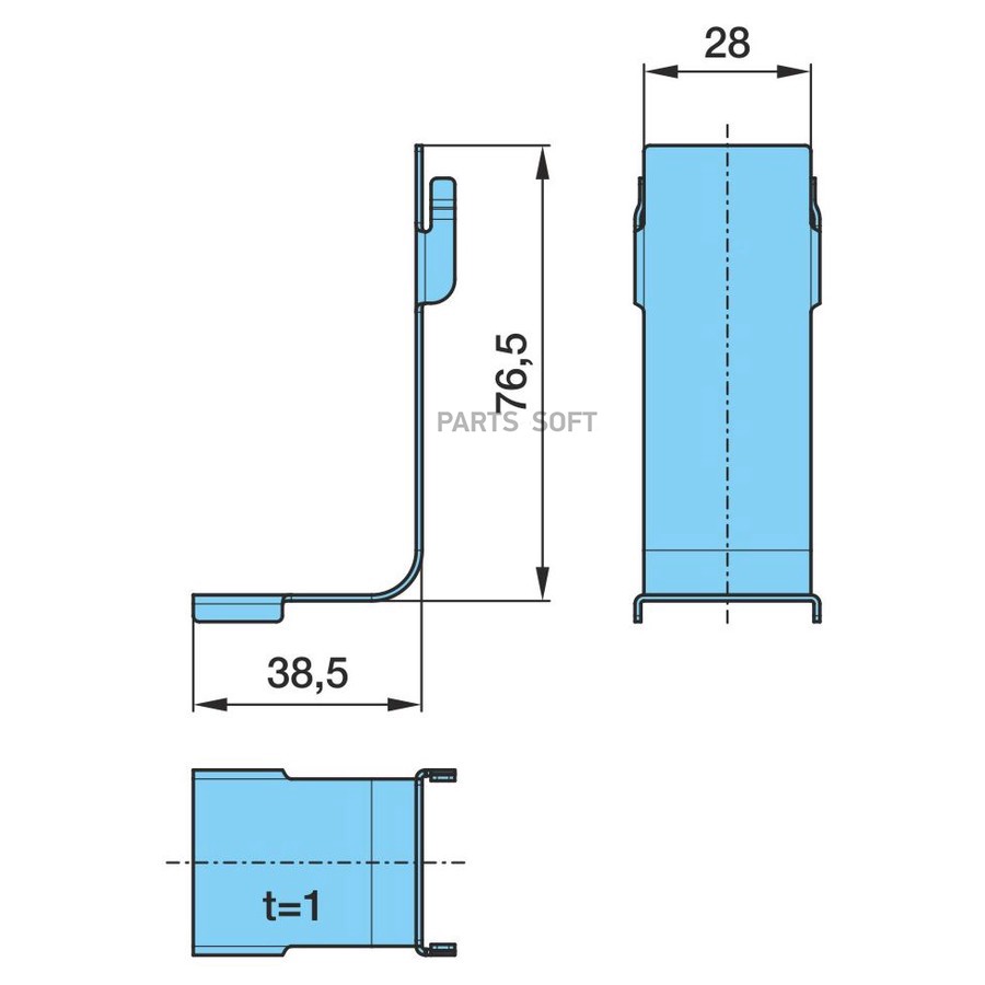 Пластина колодки TS2 4309