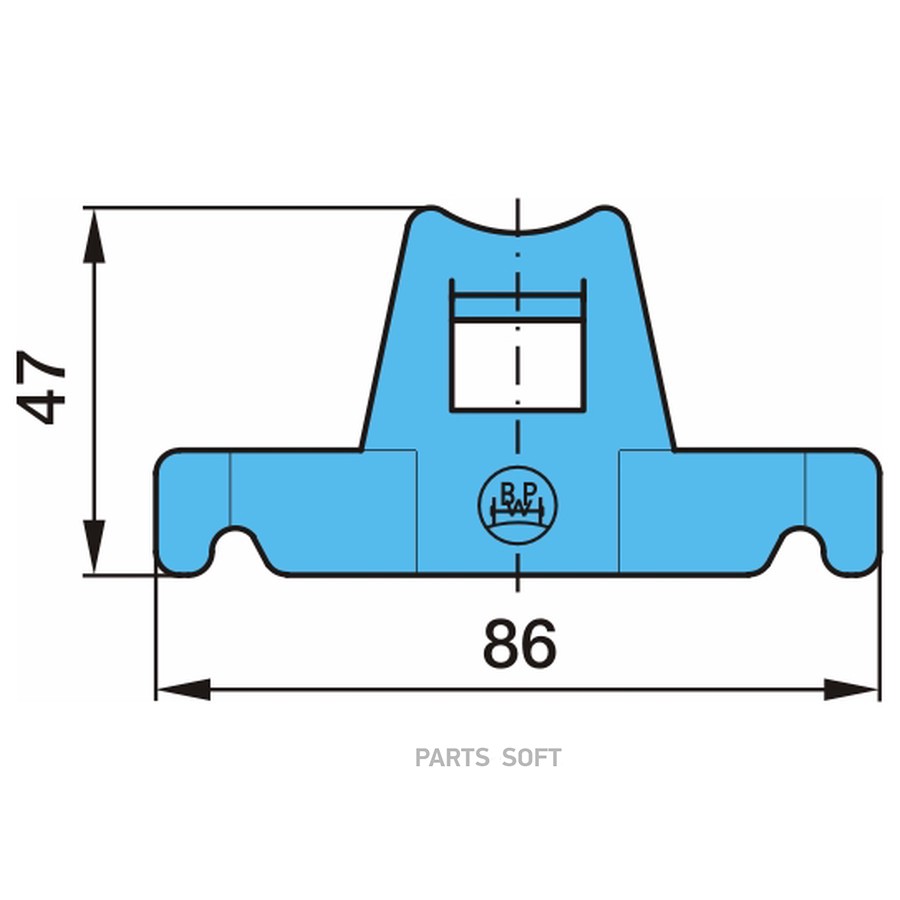 $ Кронштейн  пружин BPW