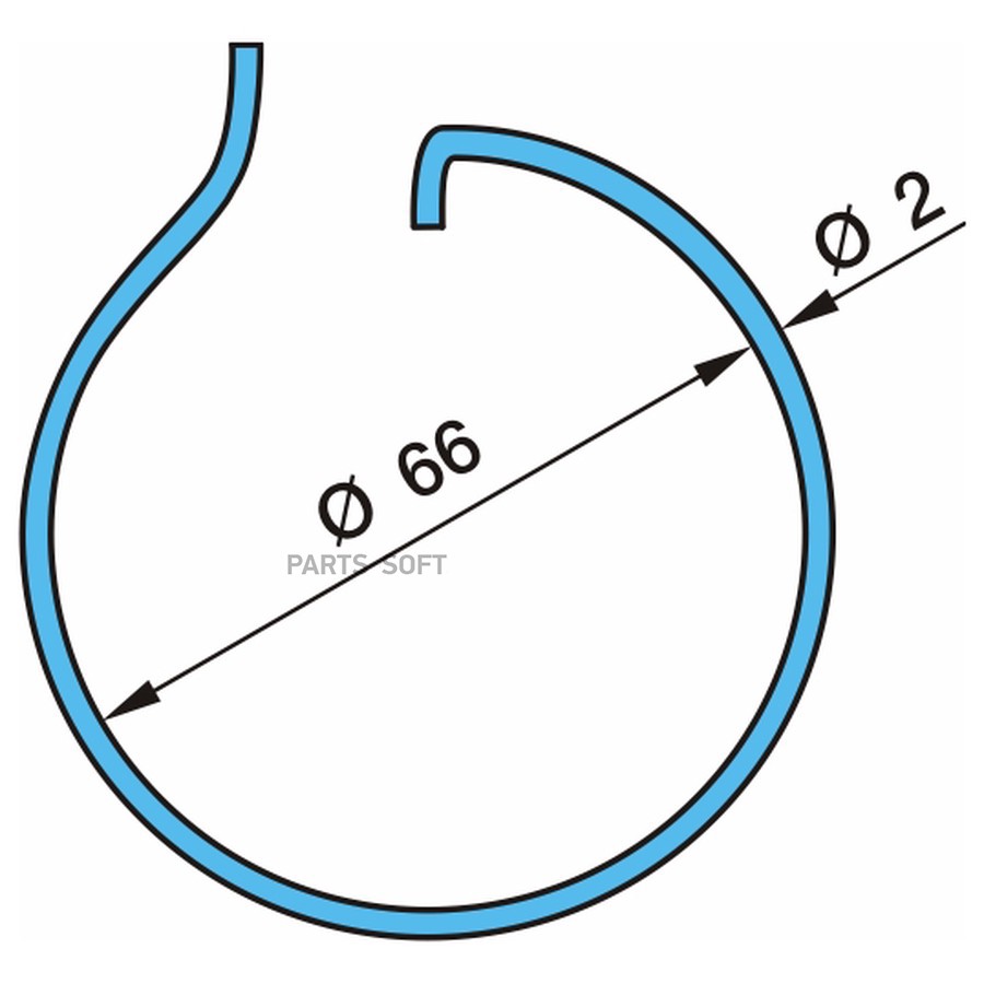 Кольцо BPW / пружинное гайки оси - Eco - EcoMaxx-10Т _ ?66*2  / Oe